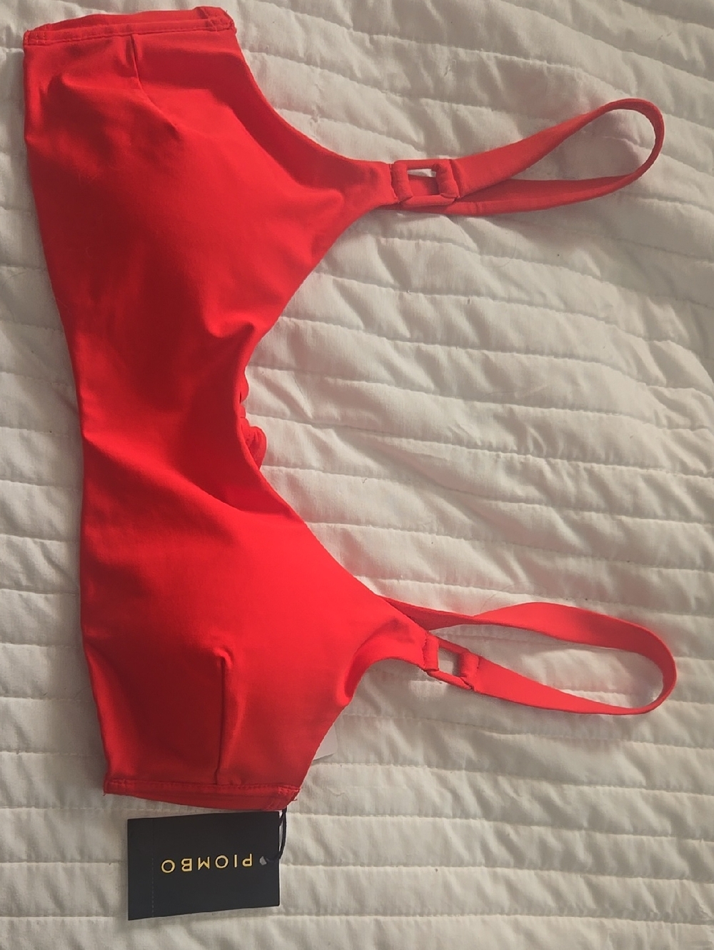 Piombo Red Women's Bikini Top